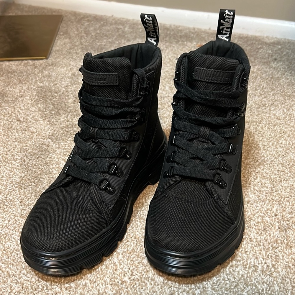 Women’s Black Dr Martens Combs Combat Boots